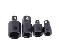 Sharplace 4Pcs Impact Adapter Set Driver Conversion Tool Metal Maintenance Compact Repairing Replace Part Wrench Conversion Kit, Black