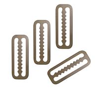 Sharplace 4pcs Weight Belt Retainer Keeper Clip Scuba Accessories Slide Serrated 2inch