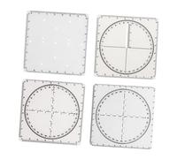 Sharplace 4X Multifunctional Geometric Ruler, Math Functions Ruler with Scale, Measuring Tool Mathematics Drawing Tool for Office