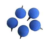 Sharplace 5 Pieces 50mm Aquarium Ball Air Diffuser with 4-6mm Nozzle Replacement High Temp Sintered Material Round, Blue