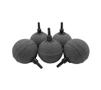 Sharplace 5 Pieces 50mm Aquarium Ball Air Diffuser with 4-6mm Nozzle Replacement High Temp Sintered Material Round, Grey