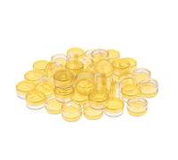 Sharplace 50 Pieces Empty Refill Pack Sample Cosmetic Bottle Jar Pots Storage Containers with Screw-on Lid, Travel Size,