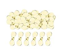 Sharplace 50 Pieces Fishing Propeller Blade Propeller Sequins, Saltwater Fly Fishing Sturdy Fly Propellers Non Damaging Propeller Sequins, S