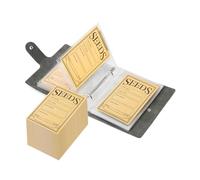 Sharplace 50 Pieces Samll Seed Saving Envelopes Self Sealing Organizer Seed Storage Envelopes, with Binder