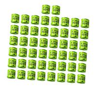 Sharplace 50Pcs Pigeon Leg Rings Identifying Bands Training Identify Dove Leg Rings Bird Management Tool for Canary Small Poultry Duck, light Green