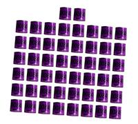 Sharplace 50Pcs Pigeon Leg Rings Identifying Bands Training Identify Dove Leg Rings Bird Management Tool for Canary Small Poultry Duck, violet