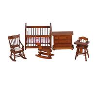 Sharplace 5Pcs 1:12 Dollhouse Furniture Set Hobby Crafts Classic Ornaments Kids Toys Pretend Play Toys for Boys Girls 3+ Birthday Gifts