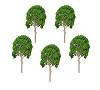Sharplace 5pcs Model Tree 15cm Green Train Railroad Architecture Diorama HO Scale for crafts or Building Models