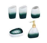 Sharplace 5Pcs Modern Bathroom Accessories Set Toothbrush Holder Soap Dispenser for Toilet Washing Room