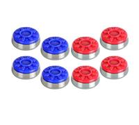 Sharplace 8 Pieces Shuffleboard Game Discs Set Shuffleboard Pucks Table Pucks Replacement Discs With Solid Flower Pattern Top Suitable for game rooms bar leagues community centers