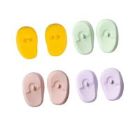Sharplace 8 Pieces Silicone Earmuffs Hairdressing Dye Coloring Ear Cover Protector Waterproof for Hair Dryer Protection Shower