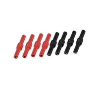 Sharplace 8Pcs 4mm Banana Plug Coupler Female to Female Converter Easy to Use Multifunctional for Electrical Testing Multimeter Speaker