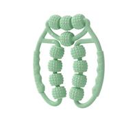 Sharplace 9 Wheels Muscle Roller Arm Leg Massager Professional Deep Tissue Massage Tool Relax Muscle Relaxation Tool Circular Leg Clamp (green-12 Wheels)