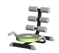 Sharplace Abdominal Core Roller Sit Up Helper with Waist Shaping Machine Padded Seat Steel PU Leather for Controlled Core Compression Suitable for Indoor Home Fitness, Green, Green