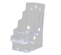 Sharplace Acrylic Business Card Display Stand Brochure Holder Clear Leaflet Countertop Organizer for Signs Restaurant Name Card, A6 3 Tiers