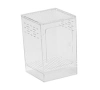Sharplace Acrylic Jumping Enclosure Reptile Terrarium Ventilation Pet Enclosure Tank Cage for Silkworm Scorpion, L