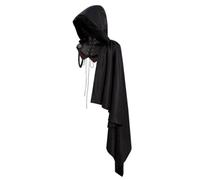 Sharplace Adult Hooded Cloak Medieval Cape Robe Mantle With Full Coverage Design Deep Hood And Tailored Shoulders Long Draping Movement In Uniform Cloth And