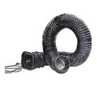 Sharplace Air Conditioner Duct Flexible Vent Tube Air Channel with Mounted Rectangular Cover and Guarded Round Grille Design Suitable for Vehicle Camping, Size to 2