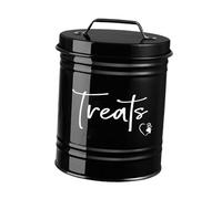 Sharplace Airtight Dog Food Storage Container Snack Jar Sealed Versatile Storage Bin Cookie Jar for Pantry Kitchen Training Bench, black