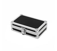 Sharplace Aluminum Case Storage Case Equipment Case Tool Box Carrying Case with Lockable Latch and Interior for Instruments and Hand Tools Suitable for Maintenance Vehicle Tools Office