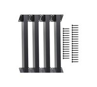 Sharplace Angle Brackets for Wood Pergola Connector, Black 45 Degree Angle Support Brackets, Corner Braces for Wood Post & Beam, 4pcs