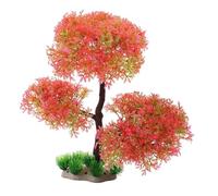Sharplace Aquarium Plants Landscaping Tree Realistic Ornament Sinking for Freshwater Saltwater Aquarium Scenery Tank Decor Bonsai, Pink