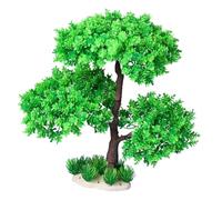 Sharplace Aquarium Plants Landscaping Tree Realistic Ornament Sinking for Freshwater Saltwater Aquarium Scenery Tank Decor Bonsai, Green