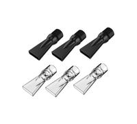 Sharplace Aquarium Pump Duckbill Nozzle, Aquarium Supplies, Sturdy, Lightweight,Water Outlet Return Pipe Plumbing Fitting for Fish Tank, Clear Black 6pcs