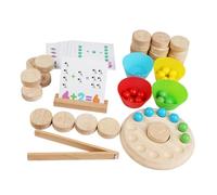 Sharplace Arithmetic Math Toy Set Bead Matching Game Building Blocks Practical Funny Early Educational Counting Toys for Boys and Girls