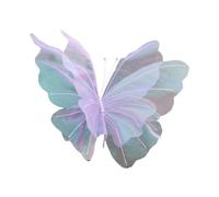 Sharplace Artificial Butterfly Giant Gauze,Fake Butterfly Supplies Party Decorations,Mariage Decor Butterfly Wall Decor for Wedding DIY, Violet