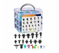 Sharplace Auto Fastener Clip Retainer Assortment Set Kit With Push Rivets Trim Clips Clips Panel Clips Made of Nylon With Organizer Box Suitable for professional mechanics diy enthusiasts