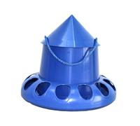 Sharplace Automatic Pigeon Feeder, Auto Spill-Proof Bird Feeding Bucket, Easy to Clean Hanging Poultry Feeder, Feeding Dish Cage Dispenser for Cockatiel, Quail, Geese, 13 hole