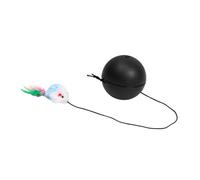Sharplace Automatic Rolling Interactive Ball Toys Cat Mouse Toy Lightweight Pet Interactive Cat Toys for Home Gift Training Living Room, black