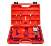 Sharplace Automobile Leak Air Kit Gauge Tester With Scale Pressure Meter Multi Adapter Set And Shutoff Valve And Copper Design Suitable for repair technicians garage s vehicle service