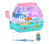 Sharplace Baby Aquarium Toy, Interactive Light & Music Fake Fish Tank with Swimming Fish, Fantasy Desktop Water World Sensory Toy for Toddlers Kids, Birthday for Boys Girls, Blue