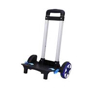 Sharplace Backpack Trolley Wheeled Cart Portable Multifunctional Folding 3 Sections Hand Truck Luggage Cart for Shopping Camping Travel, Blue