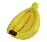 Sharplace Banana Cat Bed for Indoor Cats Playing Cats Machine Washable Nest with Removable Mat Multifunctional Small Dogs Pet Supplies, L