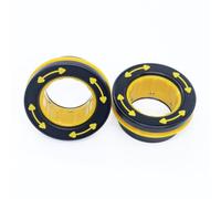 Sharplace Barbell Collar Clamp Barbell Lock Collars Bar Plate Clamp Weight Bar Clip Self Locking Pc Construction With Quick Release And Non Slip Band suitable, size to 4, Yellow Buckle 1 Pair