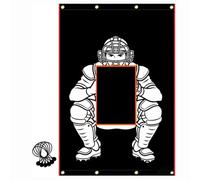 Sharplace Baseball Training Net Pitching Target Strike Zone Screen Backstop With Clear Visual Zone And Elastic Bungee Attachment Oxford Cloth Build suitable for