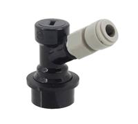 Sharplace Beer Keg Connector Ball Lock Disconnect Quick Disconnect Fitting Gas Line Coupler Beverage Line Coupler Push in Fitting for 8mm or 9.5mm Tubing, 8MM, Liquid Out