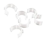 Sharplace Bobbin Clamps Holder Thread - 50 Pieces Bobbin Holder Clips - Colorful Bobbin Thread Clamps for Embroidery Sewing Supplies, Clear