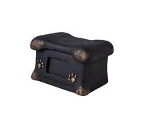Sharplace Bone Shaped Pet Cremation Urn Display Keepsake Burial Souvenir Garden Pet Funeral Supplies Outdoor for Pets Ashes Commemorate, Black