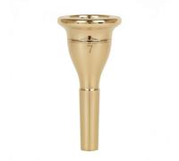 Sharplace Brass Brass Embouchure Piece Brass Instrument Brass Shank With Bright Tone And Controlled Breath Support Suitable for youth band performances, Gold