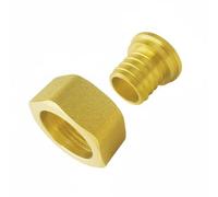 Sharplace Brass Tube Connector Pipe Fitting Adapter Coupler Joint with Slide Tight Structure and Anti Rust Resistant for Hot and Cold Lines Suitable for Home, Tsa-su25-1f