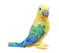 Sharplace Budgerigar Toy Bird Stuffed Toy Decoration Parrot Toys Party Favor Kids for Living Room 19.69inchx10.24inch, Yellow Green Blue