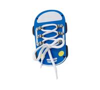 Sharplace Busy Board Accessories Shoe Tie Practice Activity Developing Training Learn to Tie Shoes Threading Lacing Shoes for Toddler, Random Left Right