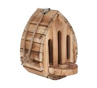 Sharplace Butterfly House Hanging Butterflies House with Back Door Rustic Butterfly Habitat Nesting Room for Garden Moths Bees Ladybugs