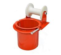 Sharplace Cable Guide Wheel Conduit Entry Pulley Nylon Wheel Metal Bracket Secure Clamp Design Wire Management Suitable for Installation Maintenance Work, 200MM