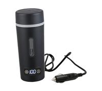 Sharplace Car Electric Kettle Travel Heated Travel Mug Portable Temperature Display Hot Water Boiler Bottle for Outdoor Gift Commuting, 12V for Car