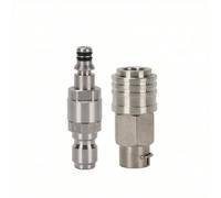 Sharplace Car Wash Connector with Smooth Rotation Bearing Assembly One Piece Stainless Steel Fitting for Pressure Washer Hose Secure Attachment Suitable for Yard Cleaning Tasks, Style to 1